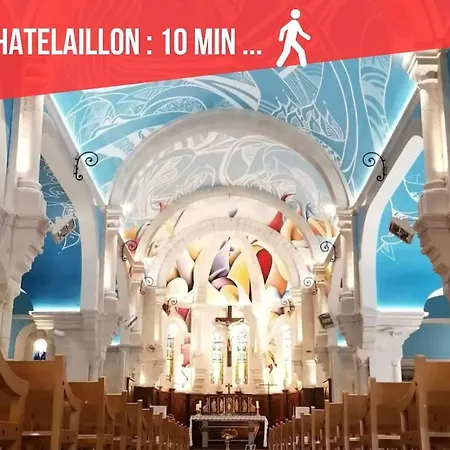 La Madeleine - 4 Velos Inclus, 200 M, Terrasse Bbq Дом отдыха Шатлайон-Плаж