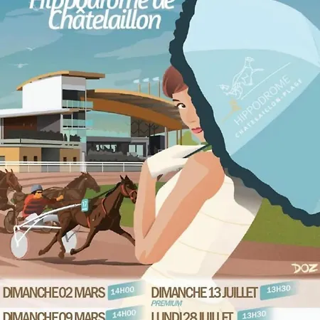 Дом отдыха La Madeleine - 4 Velos Inclus, 200 M, Terrasse Bbq Шатлайон-Плаж