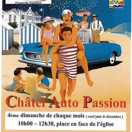 Дом отдыха La Madeleine, 4 Velos, 200m De La Plage, Clim, Terrasse, Barbecue Шатлайон-Плаж