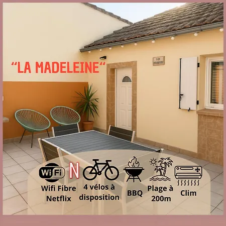 La Madeleine - 4 Velos Inclus, 200 M, Terrasse Bbq *